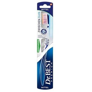 Dr.BEST Middelgrote tandenborstel (1 stuk) voor een grondige reiniging tussen de tanden