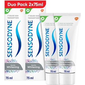 Sensodyne Gentle Whitening tandpasta voor gevoelige tanden 2x 75 ml