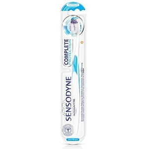 Sensodyne Complete Protection zachte tandenborstel, zacht, 1 stuks, speciaal ontwikkeld voor mensen met pijngevoelige tanden, op kleur gesorteerd