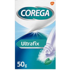 Corega Ultrafix Kleefpoeder Kunstbitverzorging 50 gr