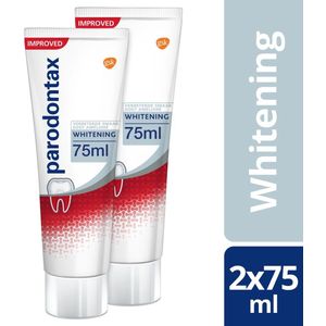Parodontax Whitening - Tandpasta - tegen bloedend tandvlees - 2x75 ml