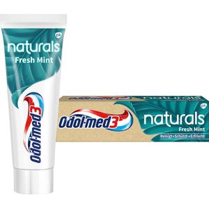 Odol-med3 Naturals Fresh Mint Tandpasta met 3-in-1 bescherming voor sterke tanden, gezond tandvlees en frisse adem, 75 ml