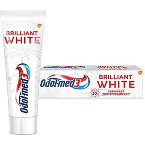 Odol-med3 Brilliant White, tot 3x sterkere whitening boost* voor natuurlijk witte tanden, 75 ml