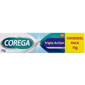 Corega Kleefcrème Triple Action Kunstgebitverzorging 70 gr