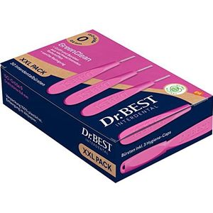 Dr.BEST GreenClean Interdental, Bigpack Size 0, 30 stuks - interdentale borstels voor een zachte reiniging van de interdentale ruimtes
