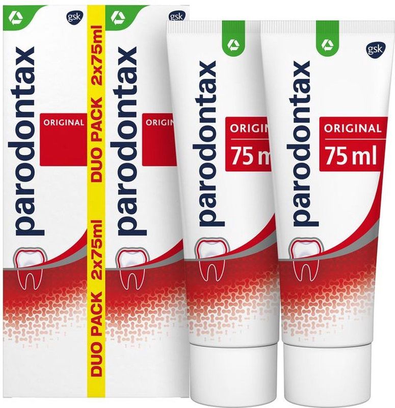 Parodontax Original dagelijkse tandpasta tegen bloedend tandvlees 2x75 ml