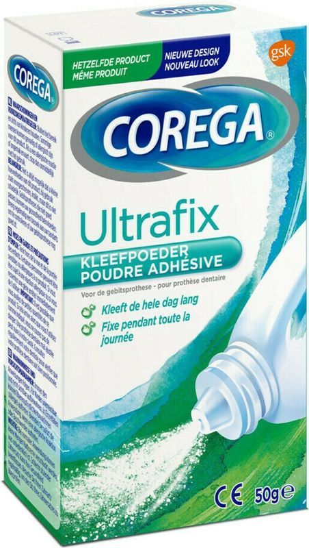 Corega - Poeder Ultrafix - Kleefpoeder - Zinkvrij - Sterke Kleefkracht