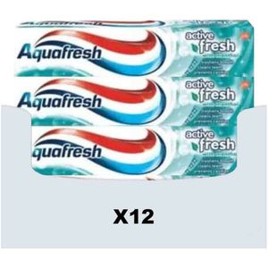 Aquafresh - Tandpasta - Active Fresh - 12x 100 ml