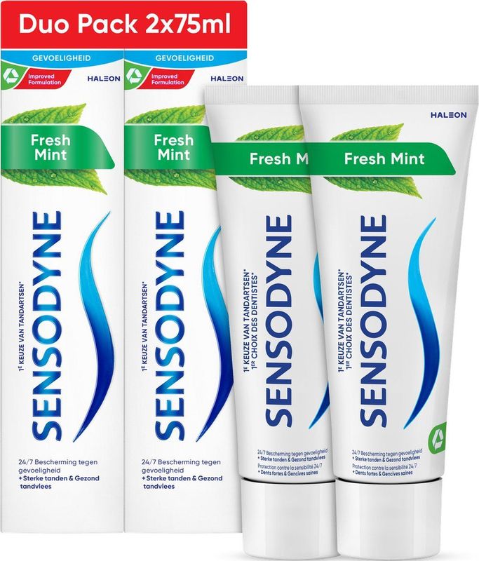 Sensodyne Fresh Mint Duo Pack 2 x 75 ml