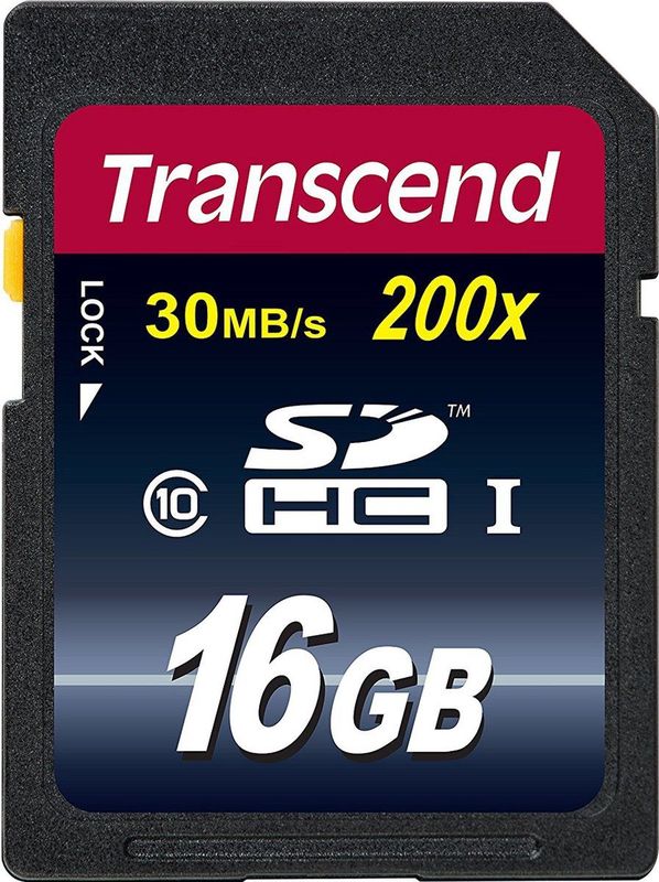 Transcend - Premium SD Kaart - 16GB - Class 10