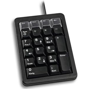CHERRY G84-4700 KEYPAD, US layout, bedraad toetsenbord, individueel programmeerbare toetsen, zwart