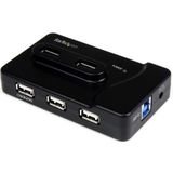 StarTech.com 6-poort USB 3.0/2.0 Combo Hub met Oplaadpoort