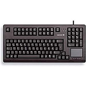 CHERRY TouchBoard G80-11900, internationale indeling, QWERTY-toetsenbord, bedraad toetsenbord, mechanisch toetsenbord, ML-mechanica, geïntegreerd touchpad, ruimtebesparend, ergonomisch, zwart