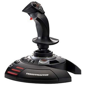 Thrustmaster Joystick vliegstick X PC PS3 (Playstation, PC), Controller, Rood, Zilver, Zwart