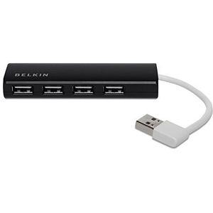 Belkin F4U042bt USB 2.0 Hub, 1:4, Slim, Passiv schwarz