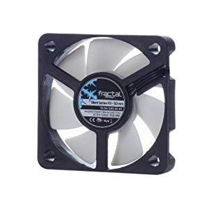 Fractal Design Silent Series R3 White - Computerventilator - 50 mm - 3500 omw/min - geoptimaliseerd voor een hoge luchtstroom - Platte kabel - Geweerlagers - 12v Fan - Zwart/Wit (Single)