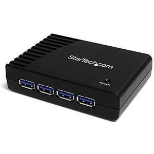 StarTech.com 4-poorts zwarte SuperSpeed USB 3.0-hub (ST4300USB3GB)