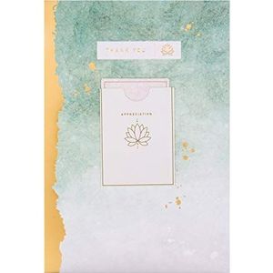 Hallmark Bedankkaart met aandenken uit hedendaags gemarmerde inkt en folie ontwerp, 25526553