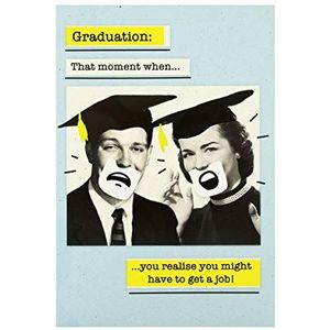 Hallmark Gefeliciteerd afstudeerkaart - grappig vintage fotopatroon