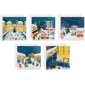 Hallmark Kerstkaarten voor het goede doel - Pack van 30 in 5 ontwerpen, 25572266, Winter Scene Card Pack