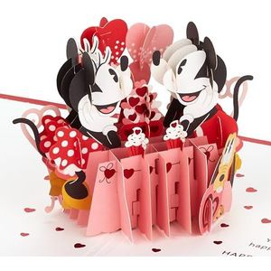Hallmark Paper Wonder Valentijnsdag kaart - 3D Disney Mickey & Minnie Mouse Ontwerp