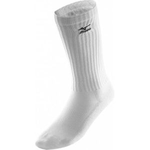 Mizuno - Volley - Sokken - Wit - 62% Katoen, 17% Nylon, 15% Rubber, 6% Spandex