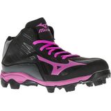 Mizuno 9 Spike Advanced Franchise 8 Mid  Hockeyschoenen - Maat 34.5 - Unisex - zwart/roze