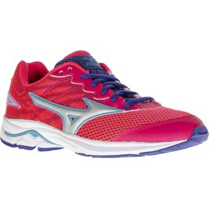 Mizuno Wave Rider 20 Hardloopschoenen - Maat 38 - Meisjes - roze/paars/zilver