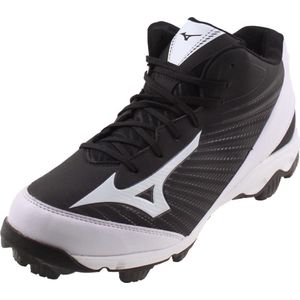 Mizuno 9-spike franchise mid in de kleur zwart.