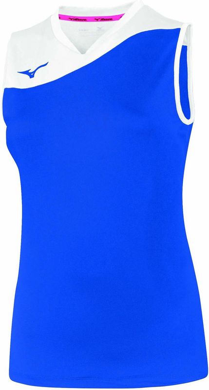 Mizuno - Authentic Myou - T-shirt - Marineblauw/Wit - Fitness