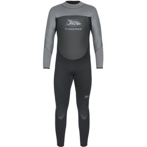 Trespass Diver Mens 5mm Full Length Neoprene Wetsuit (XL) (Zwart)