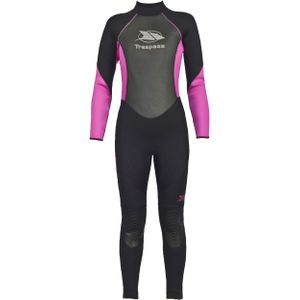 Trespass Aquaria, zwart, XXL, lang 5 mm neopreen wetsuit met binnenzak voor dames, XX-Large / 2X-Large / 2XL, zwart