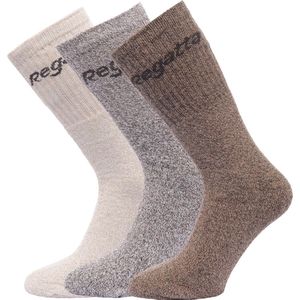 Regatta Geweldige outdoors heren katoenen rich casual sokken (3 per verpakking)
