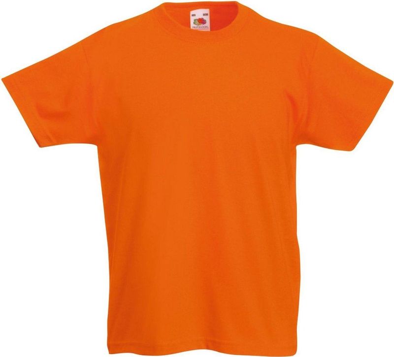 Fruit Of The Loom - Originele T-shirt - Zwart - Korte Mouwen - Voor Kinderen