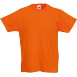 Fruit Of The Loom Originele T-shirt met korte mouwen voor kinderen kinder (Oranje)