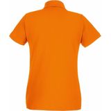 Fruit Of The Loom - Dames-Fit Premium Poloshirt - Oranje - Korte Mouwen