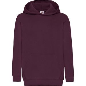 Fruit Of The Loom - Hoodie - Bordeaux - Kinder Unisex Sweatshirt