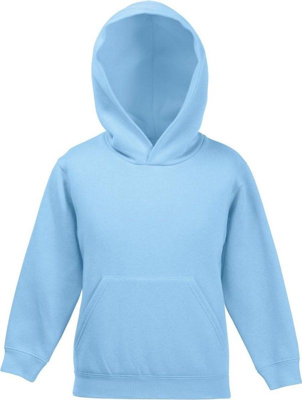 Fruit Of The Loom - Kinder Sweatshirt - Hemel Blauw - Katoen/Polyester