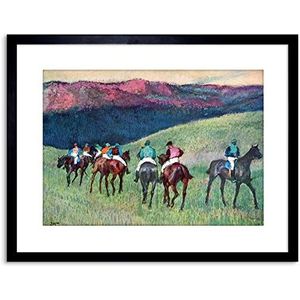 Wee Blue Coo Degas Horse Racing Training Ingelijste wandafbeelding