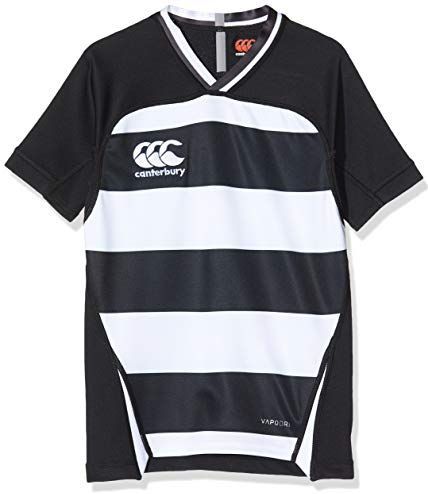 Canterbury Boy's Vapodri Evader Hooped Rugby Jersey