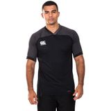 Canterbury Sportshirt - Mannen - zwart donkergrijs wit
