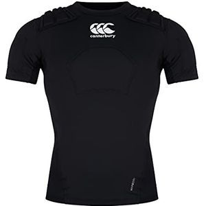 Canterbury van Nieuw-Zeeland Unisex CCC Pro Rugby Protection Vest, Zwart/Wit/Zilver, XL