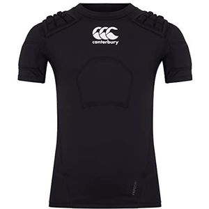 Canterbury - CCC Pro Rugby Bescherming Vest - Zwart/Wit/Zilver - Unisex-Jeugd