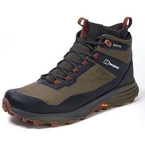 Berghaus Heren Vc22 Multisport Mid Walking Wandellaarzen | Duurzaam | Waterdicht | Ademend | Gore Tex | Vibram, 6.5 UK, Donkerbruin Donkergroen, 47 EU