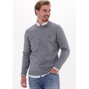 Lyle & Scott Cotton Merino Crew Jumper Truien & Vesten - Donkergrijs