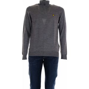 Lyle and Scott Golf Core 1/4 Zip Merino Mix Trui Heren Midden grijs
