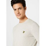 Lyle & Scott - Crew Neck Merino Jumper - Sweater - Grijs - Katoen en Wol