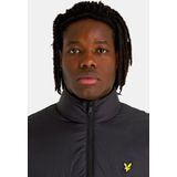 Lyle & Scott - Zwarte Mouwloze Gilet met Rits en Zakken