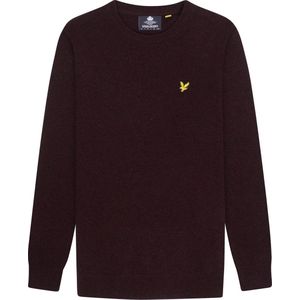 Lyle & Scott - Merino Creweck Trui - Paars - Katoen - Merinowol