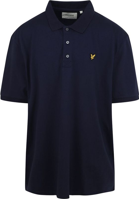 Lyle & Scott - Plain Polo Shirt - Blauw - Katoen - Heren